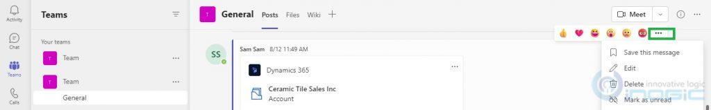 Microsoft Teams in Dynamics 365
