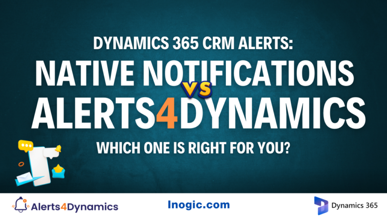 Dynamics 365 CRM Alerts