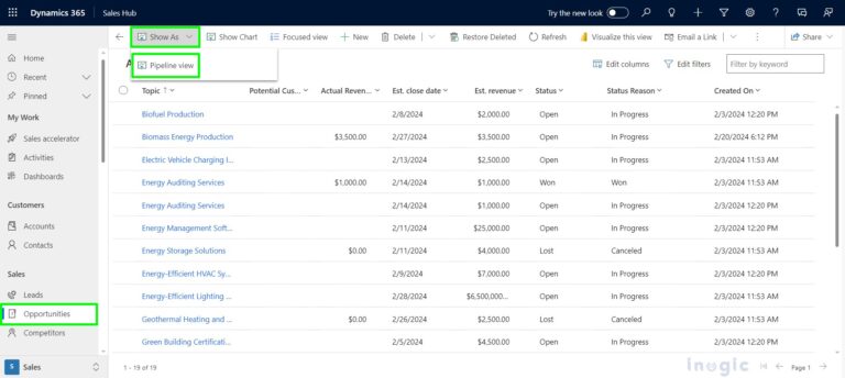 Dynamics 365 Sales