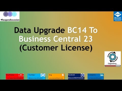 Data Upgrade from Business Central 14 to Business Central 2023 using Customer License.