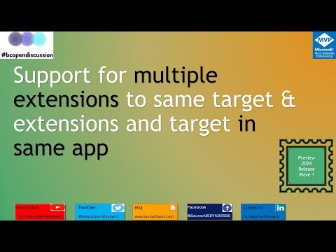 Multiple Extensions to the Same Target & Extensions and Target in the Same App!