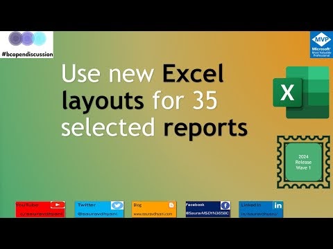 Transforming Reporting: New Excel Layouts for 35 Selected Reports.