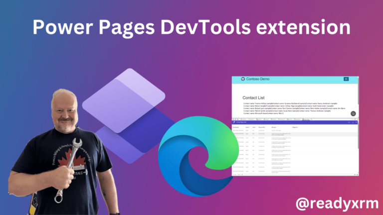 Power Pages DevTools extension