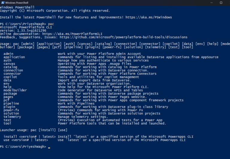 Setup Power Platform CLI using Windows installer [.msi]