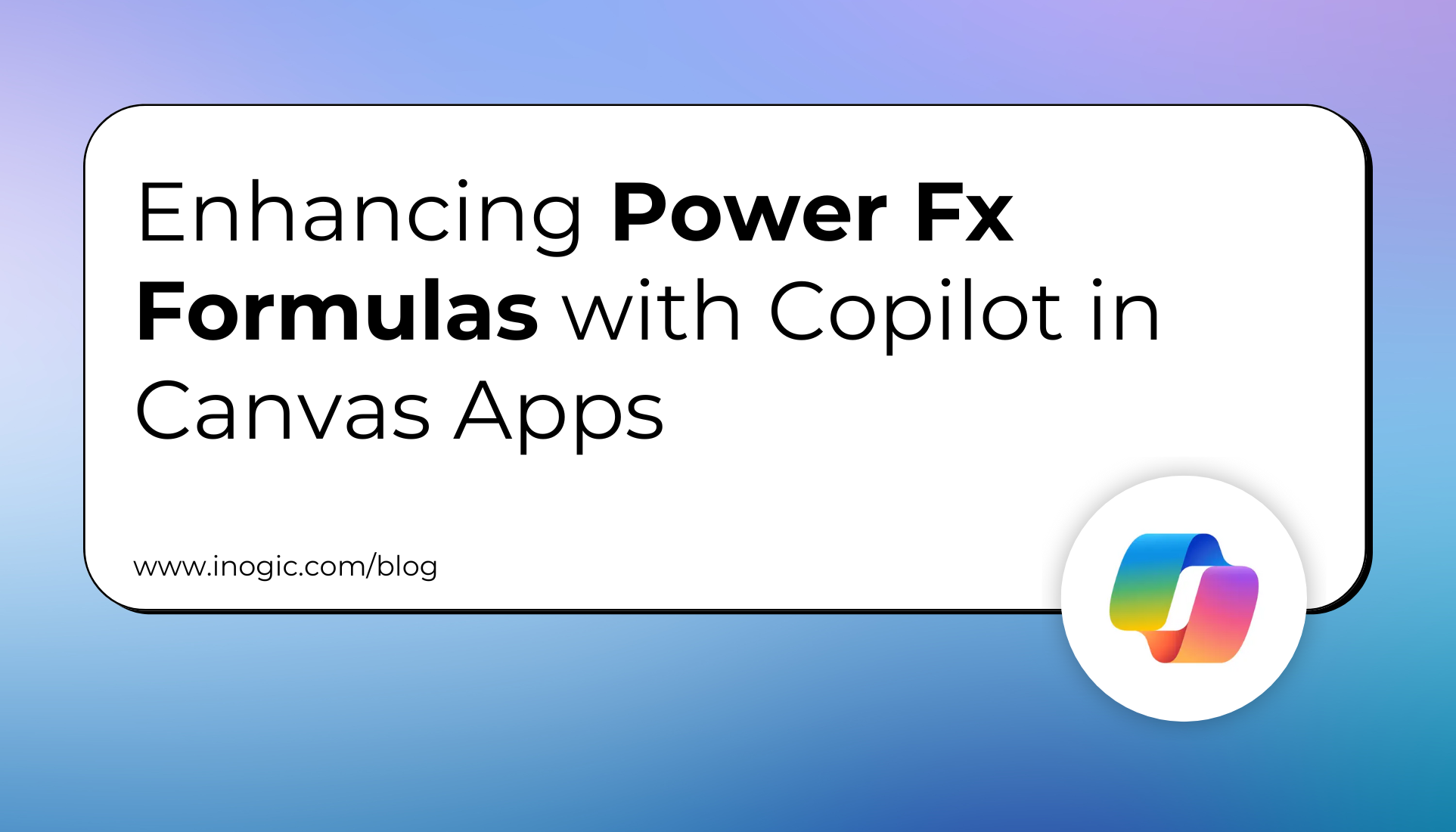 Copilot in Canvas Apps