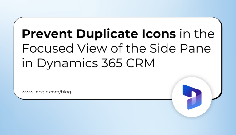 Side Pane in Dynamics 365 CRM